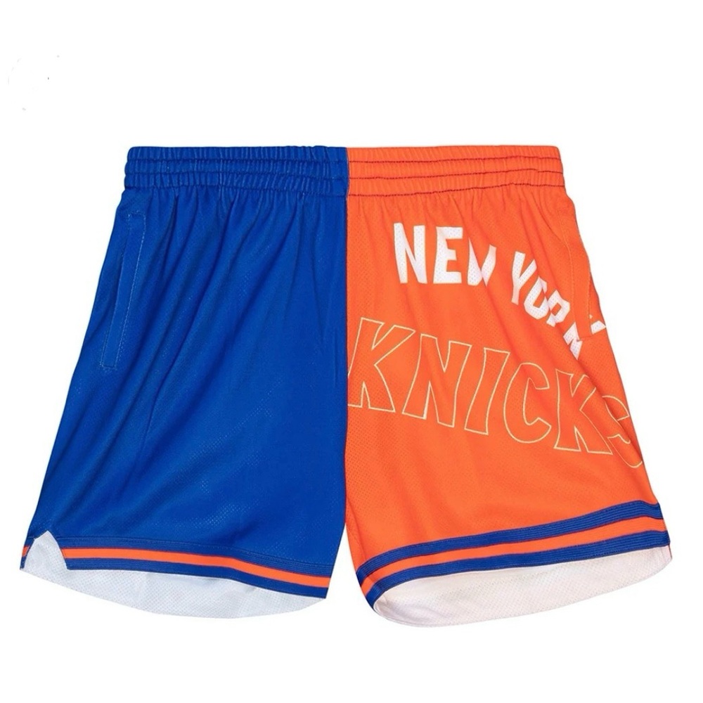 Mitchell & Ness New York Knicks Blue and Orange Shorts